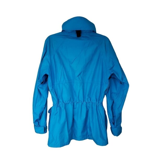 Vintage JanSport 80s 90s blue ski hiking rain windbreaker nylon jacket - Picture 3 of 14
